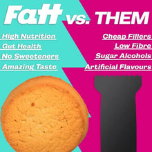 Load image into Gallery viewer, Fatt (Fattbar) Keto Butter Cookies (Almond & Vanilla, 5-Pack) | New Name Same Cookie | 30g Each, 1.5g Carbs | Super Fats Natural Keto Snacks | Low Carb, High Fibre, Low Sugar, Sweetener Free