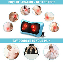 Load image into Gallery viewer, Shiatsu Neck Back Massager Pillow with Heat, Deep Tissue Kneading Massage for Back, Neck, Shoulder, Leg, Foot, Perfect Gift for Men Women Mom Dad, Stress Relax Mothers Day, Fathers Day