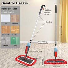 Load image into Gallery viewer, Spray Mop, Winpok Microfiber Mop for Floor Cleaning with 3 Reusable Pads and 300ML Refillable Bottle, 360 Degree Dry Wet Mop for Laminate Tile Ceramic Wood Floor Cleaning Kitchen
