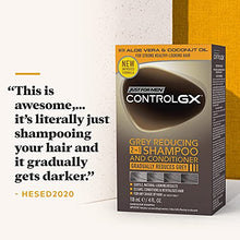 Load image into Gallery viewer, Just for men Control GX, Grey Reducing 2-in-1 Shampoo & Conditioner for Grey Hair – All Shades, 147 ml