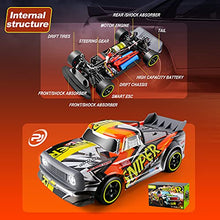 Load image into Gallery viewer, 4DRC H2 1:16 RC High Speed Car, 4WD RC Cars Fast 30KM/H Monster Truck 2.4Ghz Off-Road for Kids and Adults, All Terrain Off Road Truck with Extra drift wheel 2 Battery,50+ Min Play Car Gifts for Boys