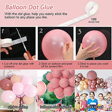 Load image into Gallery viewer, Pink Balloon Arch Kit, Thinbal 107pcs Retro Pink Balloon Garland, Retro Pink Apricot & Rosa Gold Metallic Latex Balloon Arch Maker Kit for Womens Girls Birthday Wedding Baby Shower Party Decorations