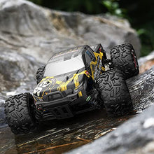 Load image into Gallery viewer, DEERC Brushless RC Cars 35 MPH High Speed Remote Control Car 4WD 1:18 Scale Monster Truck for Kids Adults, All Terrain Off Road Truck with Extra Shell 2 Battery,40+ Min Play Car Gifts for Boys