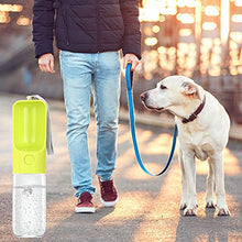 Load image into Gallery viewer, AIFUDA Foldable Pet Water Bottle with Collapsible Dog Bowl 15.2oz/450mL, Pets Water Dispenser Drinking Feeder for Pet Outdoor Walking Hiking Travel