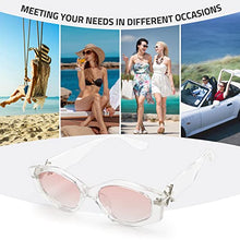 Load image into Gallery viewer, YUKANG Polarised Sunglasses Womens, Trendy Ladies Sunglasses with UV400 Protection Hexagon Womens Sunglasses Clear/Gradient Pink