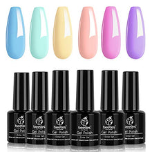 Load image into Gallery viewer, Beetles Gel Nail Polish, Unicorn Collection Pastel Blue Yellow Pink Gel Polish Soak off Baby Blue Yellow Purple Nail Polish Spring into Summer Best Easter Gel Polish Easter Decorations Nail Art Gifts