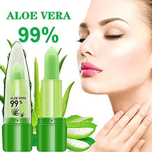 Load image into Gallery viewer, 2PCS Aloe Vera Lipstick,Lip Balm,Magic Temperature Color Changing Lip Stick,Long Lasting Moisturizing Lip Makeup for Women Girls