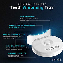 Load image into Gallery viewer, mysmile Activated Charcoal Teeth Whitening Kit - 6X Teeth Whitening Gel, LED Teeth Light & Gum Tray Mould - Safe & Easy Home Tooth Whitening - Natural Teeth Whitening Gel - Instant Stain Remover