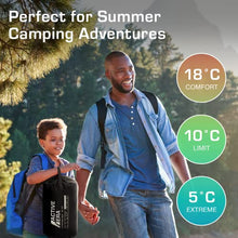 Load image into Gallery viewer, Active Era Premium Lightweight Mummy Sleeping Bag – Envelope Sleeping for Adults & Kids for Camping, Hiking & Outdoors
