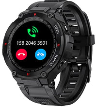 Load image into Gallery viewer, Smart Watch for Men Military Pedometer Watch with GPS Health Tracking Heart Rate Monitor, Waterproof Outdoor Sports Fitness Activity Tracker Compatible with Android iOS Phones (Black)