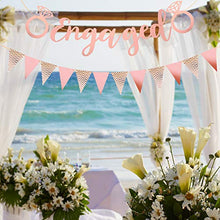 Load image into Gallery viewer, Fuyamp Engagement Banners Party Decoration Set, 2 Pcs Rose Gold Silver Engaged Bunting Ornaments Props for Wedding, Proposal Engagement Party