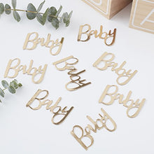 Load image into Gallery viewer, Ginger Ray Gold Foiled Baby Shower Table Scatter, Oh Confetti