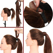 Load image into Gallery viewer, Clip in Ponytail Extension Wrap Around for Women Long Synthetic Natural Wavy Curly Hair Pony Tail Hair Extensions 17 inch Wine Red