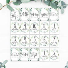 Load image into Gallery viewer, Little Angels Jamboree Baby Milestone Cards Boho Botanical Design- Baby's 1st Year Memory Photo Instagram Props (BMC20)