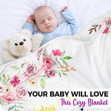 Load image into Gallery viewer, Super-Soft Baby Milestone Blanket | Gender Neutral, For Boy and Girl | Super Soft Premium Fleece | Daily, Weekly, Monthly Baby Growth Chart | Accessories Included 130 x 100