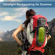 Load image into Gallery viewer, NewDoar Urltra-Light Goose Down Sleeping Bag Spring Autumn Urltra-compactable Sleeping Bag Mummy Sleeping Bag for Hiking, Backpacking and Camping-Green Regular