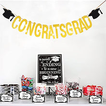 Load image into Gallery viewer, PartyWoo, Glitter, Gold Signs Banner, Decorations, Graduation Party Supplies 2022, Grad-9322