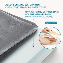 Load image into Gallery viewer, Bedsure Dog Crate Bed Large - Memory Foam Washable Dog Mattress, Orthopedic Flat Dog Bed with Removable Cover, Grey, 89x56x8cm