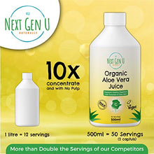 Load image into Gallery viewer, Next Gen U | Organic Aloe Vera Juice Concentrate 50 Servings | Reformulated High Strength 20X Freeze Dried Concentrated Aloe Vera Juice | Suitable for Vegans | Free 10 Day Detox EBOOK Worth £14.99