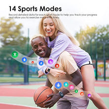 Load image into Gallery viewer, Fitness watch, Oraimo 5 ATM Waterproof Smart Watch for men with Sleep and Heart Rate Monitor, Smartwatch for Boys with Pedometer 14 Sports Mode, Android ios compatible, Smartwatch for Women Men Kids