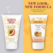 Load image into Gallery viewer, Burt's Bees 99.9% Natural Peach and Willow Bark Deep Pore Exfoliating Facial Scrub, 113.3 grams