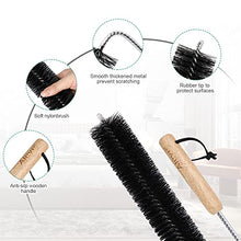 Load image into Gallery viewer, AIEVE Radiator Cleaner Brush , 80CM Radiator Brush , Flexible Long Radiator Duster with Wood Handle , Multipurpose Cleaning Brush for Radiator & Dryer Lint & Washing Machine