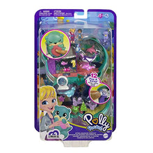 Load image into Gallery viewer, Polly Pocket Otter Aquarium Compact, 2 Micro Dolls, 5 Reveals, 12 Accessories, Pop & Swap Feature, 4 & Up