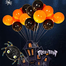 Load image into Gallery viewer, Halloween Decorations,Halloween Balloons, 121PCS Halloween Balloons Arch Garland Kit, Black Orange Confetti Balloons with Big Spider Balloon for Halloween Decor Halloween Party Decorations