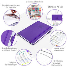 Load image into Gallery viewer, Clever Fox Budget Planner - Expense Tracker Notebook. Monthly Budgeting Journal, Finance Planner & Accounts Book to Take Control of Your Money. Undated - Start Anytime. A5 Size, Purple Hardcover