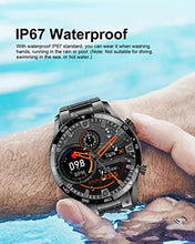 Load image into Gallery viewer, LIGE Smart Watch for Men, Fitness Watch 1.32" Touch Screen with Bluetooth Voice Call, Smart Watch with Heart Rate Sleep Monitor, IP67 Waterproof Fitness Tracker Sport Smartwatch for iOS Android, Black
