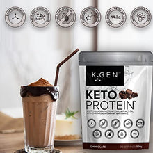 Load image into Gallery viewer, K-GEN™ Keto Collagen Protein Powder Natural Multi Collagen Chocolate Blend, Coconut MCT Vitamin C+B6 | UK Made Advanced Ketosis for Keto & Paleo | Low Carb Free-from: Sugar, Whey & Gluten