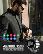 Load image into Gallery viewer, LIGE Smart Watch for Men, 1.3" Full Touch Screen IP67 Waterproof Fitness Tracker Watches with Message Notifications Heart Rate Sleep Monitor Activity Tracker for Android iOS (Black)