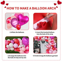 Load image into Gallery viewer, Pink Balloon Arch Kit, Rose Gold Balloon Arch Kit, Pastel Balloon Arch Kit, Pink Balloons and Heart Foil Balloons for Girls Baby Shower Valentine Wedding Birthday Decoration