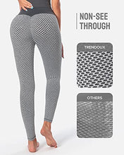 Load image into Gallery viewer, TRENDOUX Tiktok Trend Leggings UK, Leggings for Women UK, Anti Cellulite Bun Shaper Yoga Pants for Running Cycling Workout Walking, Honeycomb Leggings - Gray M