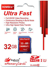 Load image into Gallery viewer, BigBuild Technology 32GB Ultra Fast 90MB/s Memory Card for Canon Digital IXUS 185 camera, Class 10 SD SDHC