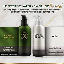 Load image into Gallery viewer, Aloe Vera Gel ORGANIC – Vegan Skin Care - 200 ml Glass Bottle - Natural Cosmetics With Hyaluronic Acid, Spirulina & Jasmin (200ml, Gel)