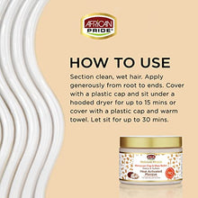 Load image into Gallery viewer, African Pride Moisture Miracle Moroccan Clay & Shea Butter Heat Activated Masque, 12 oz