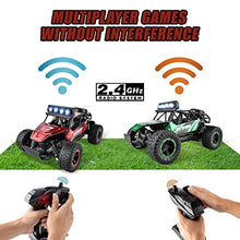 Load image into Gallery viewer, BEZGAR 17 Toy Grade 1:14 Scale Remote Control Car, 2WD High Speed 20 Km/h All Terrains Electric Toy Off Road RC Monster Vehicle Truck Crawler with Two Rechargeable Batteries for Boys Girls Kids&Adults