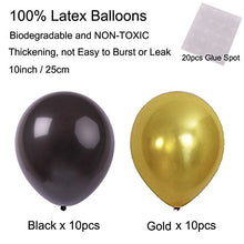 Load image into Gallery viewer, Zerodeco Graduation Decorations, Black and Gold Congrats Grad Banner Paper Pompoms Hanging Swirls Graduation Confetti Paper Garland Party Balloons for Grad Party Decoration Supplies