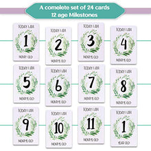 Load image into Gallery viewer, 24pcs Baby Milestone Cards, Unisex Boy Girl Photo Keepsake Memory Milestone Moments Baby Shower Presents Gifts