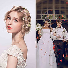 Load image into Gallery viewer, Wedding Hairpins,3 Pcs Bridal Hair Pins Wedding Flower Hair Clip Decorative Pearl Comb for Wedding Bridal Jewelry Bridal Hair Accessories Headpiece(Pink)