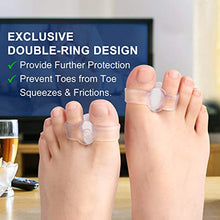 Load image into Gallery viewer, Promifun Gel Toe Corrector, 10 Pack of Toe Separators with 2 Loops, Big Toe Spacer for Bunion Pain and Overlapping Toe