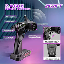 Load image into Gallery viewer, DEERC 200E Large Brushless RC Cars for Adults 1:10 RC Trucks,60 KM/H High Speed 2021 Upgraded Remote Control Car,Extra Shell LED Headlight All Terrain Off Road Monster Truck for Boys,2 Battery 40+ Min