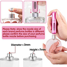Load image into Gallery viewer, 5 PCS Perfume Atomiser Bottles 5ml Refillable Spray Bottle Mini Underfill Empty Travel Bottle for Purse Handbag Pocket Luggage
