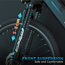 Load image into Gallery viewer, ESKUTE Netuno 27.5" Electric Bike, Electrically Assisted Pedal Cycles, With 250W Bafang Rear Motor, Samsung 36V 14.5Ah Lithium Battery Removable, Shimano 7 Gears, Electric Mountain Bike for Adults