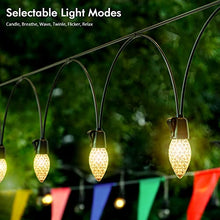 Load image into Gallery viewer, 53.6ft Outdoor String Lights, Ulocool Garden String Lights with 20 Bulb, IP65 Waterproof Led String Lights Mains Powered, Festoon Lights with Remote for Indoor, Home, Patio, Party, Christmas, Wedding