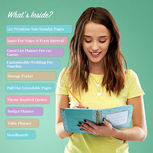 Load image into Gallery viewer, Luxury Wedding Planner Book Organiser Journal | Perefect Engagement Gift Presented in a Gift Box | Interactive Smartphone App Included | Checklist | Pullout Pages | Storage Plus Much More