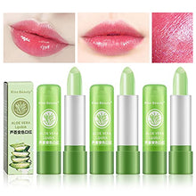 Load image into Gallery viewer, 3 Pcs Aloe Vera Color Changing Lipstick,Long Lasting Lip Care Nutritious Plumper Lip Balm Moisturizer Magic Temperature Color Change Lip Gloss Matte Makeup(3 Pcs)