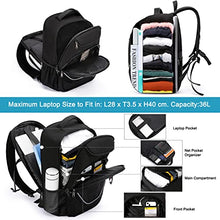 Load image into Gallery viewer, Travel Laptop Backpack, Anti Theft Large Backpack Mens with USB Jack, Water Resistant Rucksack for Men TSA Approved 17 Inch Computer Work Bag Backpack Womens for Business College School, Black