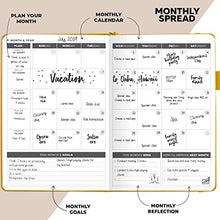 Load image into Gallery viewer, Clever Fox Planner - Weekly & Monthly Planner to Increase Productivity, Time Management and Hit Your Goals - Organizer, Gratitude Journal - Undated, Start Anytime, A5, Lasts 1 Year, A.Yellow (Weekly)